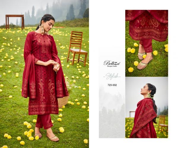 Belliza Kudrat Pashmina Designer Exclusive Dress Material